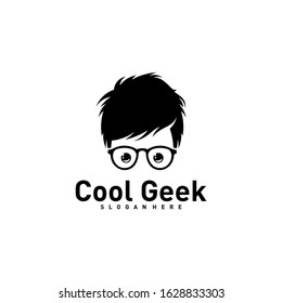Social Geek Logo design template. Geek vector design icon. Illustration