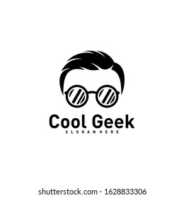 Social Geek Logo design template. Geek vector design icon. Illustration