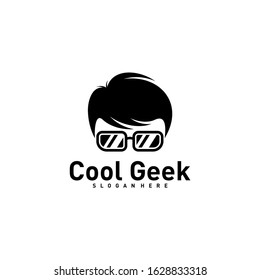 Social Geek Logo design template. Geek vector design icon. Illustration