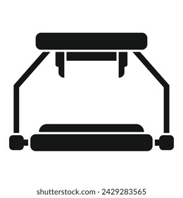Icono de plataforma de vidrio social vector simple. Tecnología de videojuegos. Cibermetaverso futurista