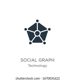 Social graph icon vector. Trendy flat social graph icon from technology collection isolated on white background. Vector illustration can be used for web and mobile graphic design, logo, eps10