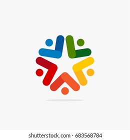 SOCIAL GROUP CHARITY LOGO ICON