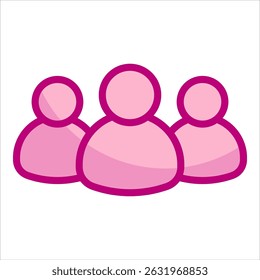 Elemento De Ícone Do Grupo Social Para Design