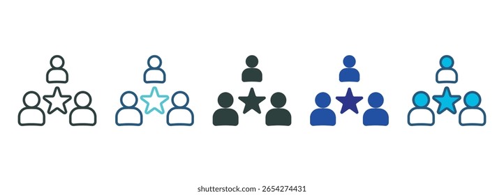 Symbol für soziale Gruppe Mehrere Stile festlegen