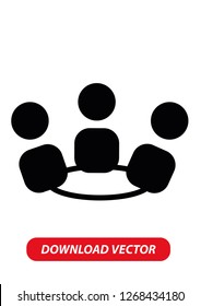 Social group icon, Vector