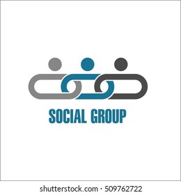 Social group logo design template