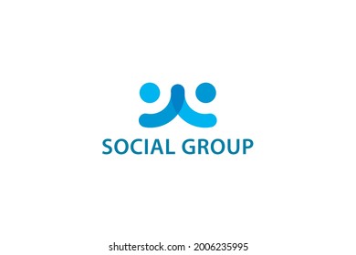 Social Group Population Icon Social Welfare Logo