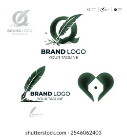 Social Group Set of Colorful company logo template design collection