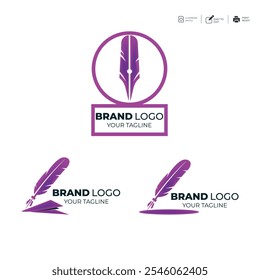 Social Group Set of Colorful company logo template design collection