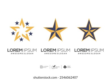 Social Group Set of Colorful company logo template design collection