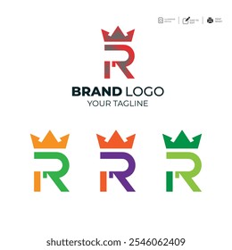 Social Group Set of Colorful company logo template design collection