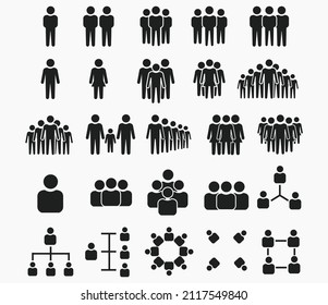 Social  grouping people ilustration icons vector