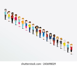 Social Groups Of People Icon Vector Design