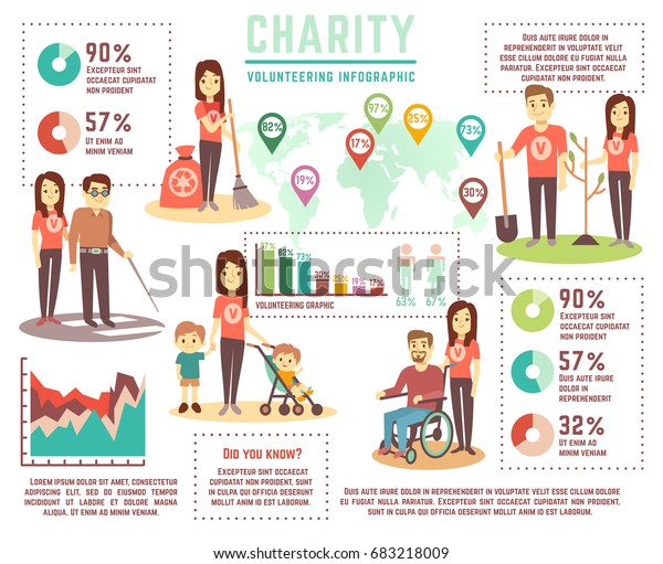 Social Help Charity Work Vector Concept Stock Vector Royalty Free