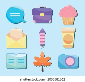 social highlight stories icon set