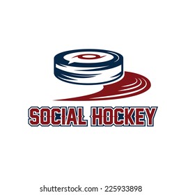 social hockey vector design template