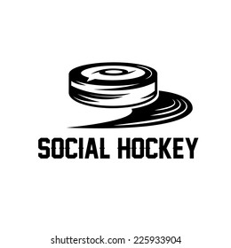 social hockey vector design template