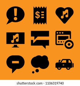 social, home, ui, 8, display and equipment icon vector set. Flat vector design with filled icons. Designed for web and software interfaces