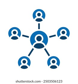 Social Hub icon line vector illustration