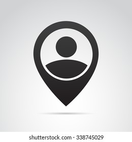 Social icon isolated on white background. Vector art.