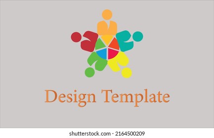 Social icon vector monogram logo template