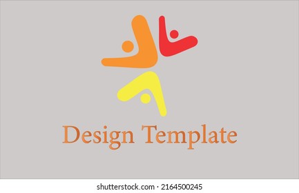 Social icon vector monogram logo template