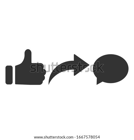 
social icons: like, comment, share subscribe, vector icon button set.