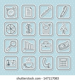 social icons over blue background vector illustration 