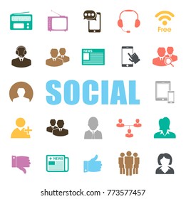 social icons set