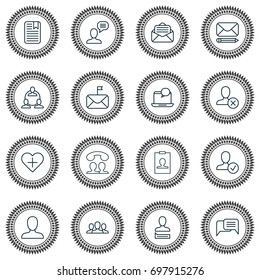 Social Icons Set. Collection Of Chatting, Communication, Significant And Other Elements. Also Includes Symbols Such As Instant, Chatting, Page.