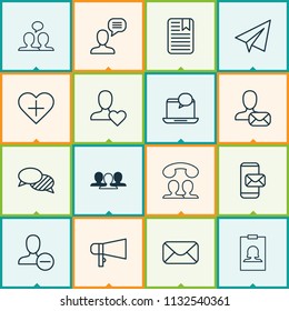 Social icons set with identity card, team, best and other remove elements. Isolated vector illustration social icons.