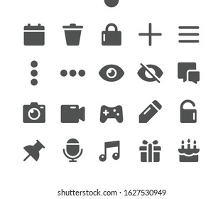 Social Icons v3 UI Pixel Perfect Well-crafted Vector Solid Icons 48x48 Ready for 24x24 Grid for Web Graphics and Apps. Simple Minimal Pictogram