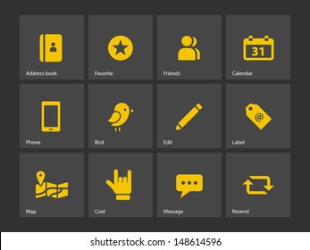 Social icons. Vector illustration.