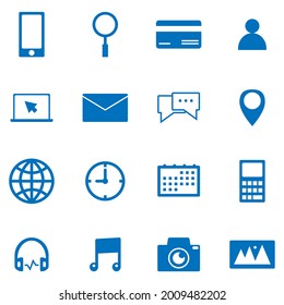 Social Icons.Vector Solid Icons 32x32 Pixel.