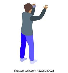 Social influencer icon isometric vector. Content customer. Audience digital