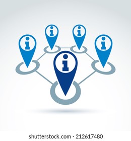 Social information collecting and exchange theme icon, social media, vector conceptual unusual symbol for your design.