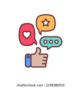 Social Integration icon in vector. Logotype