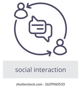 Social Interaction Element For Design Graphic