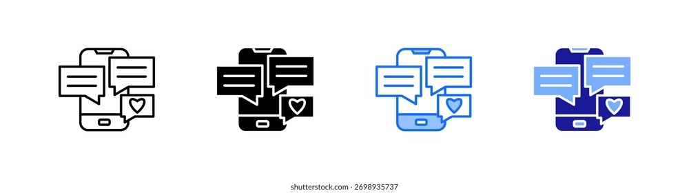 Problemas sociais Ícone de estilo múltiplo definir vetor