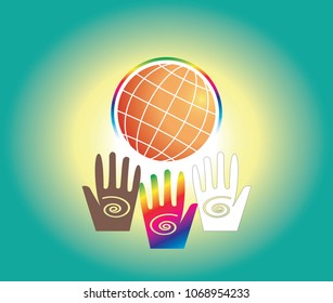Social Justice concept in abstract vector illustration background