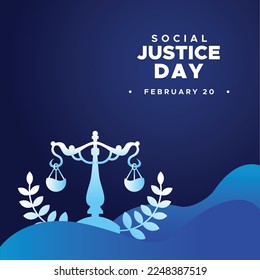 Social Justice Day Background Design