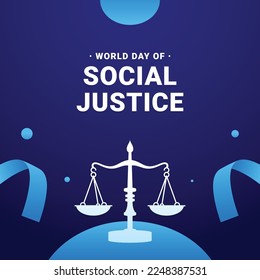 Social Justice Day Background Design