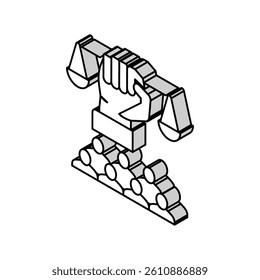 social justice isometric icon vector. social justice sign. isolated symbol illustration