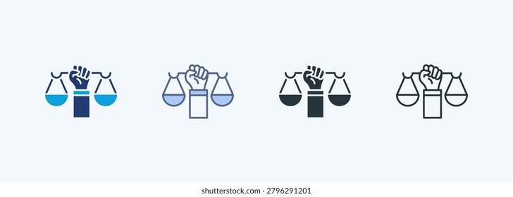 Social Justice Multiple Style Icon Collection