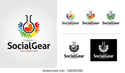 Social Lab Logo Template Set
