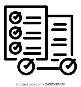 Social learning icon outline vector. System education. Online training