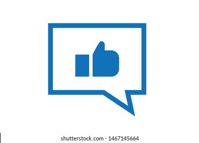Social like icon vector, customer satisfaction icon 