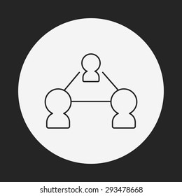 social link line icon