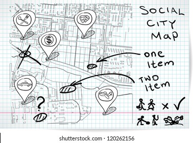 Social Map Of Sketch