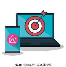 social marketing flat icons